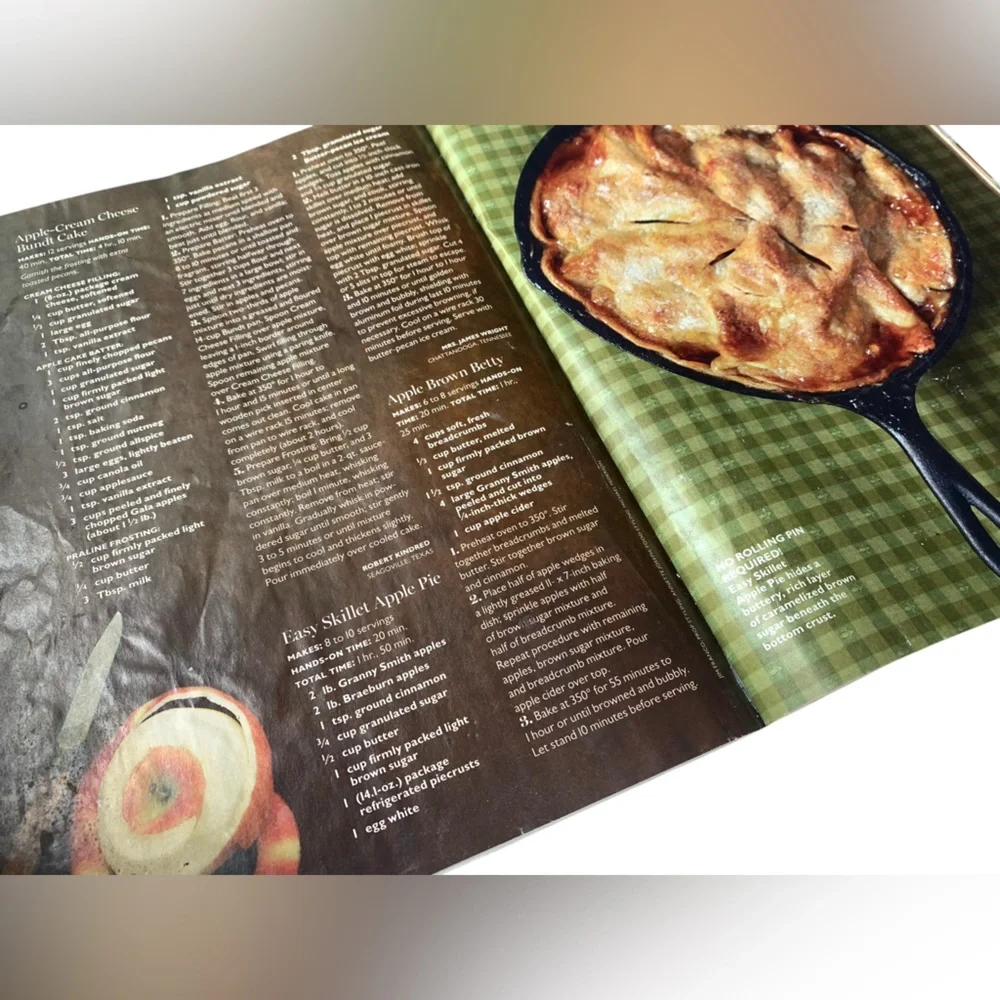 Southern Living Magazine SEPT 2011 Apple Desserts Edit Recipes Kitchen Cooking